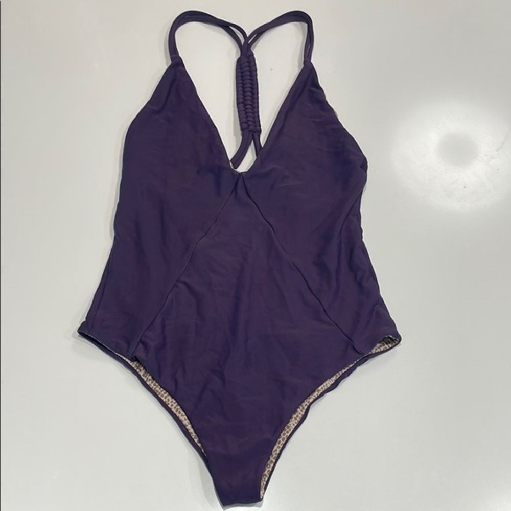 acacia swimwear Deep Purple One-Piece Swimsuit